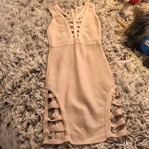 BEBE bandaid/ mini dress
